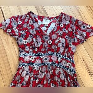 🍒 Blossom Knox Rose Floral Maxi Dress Size XS